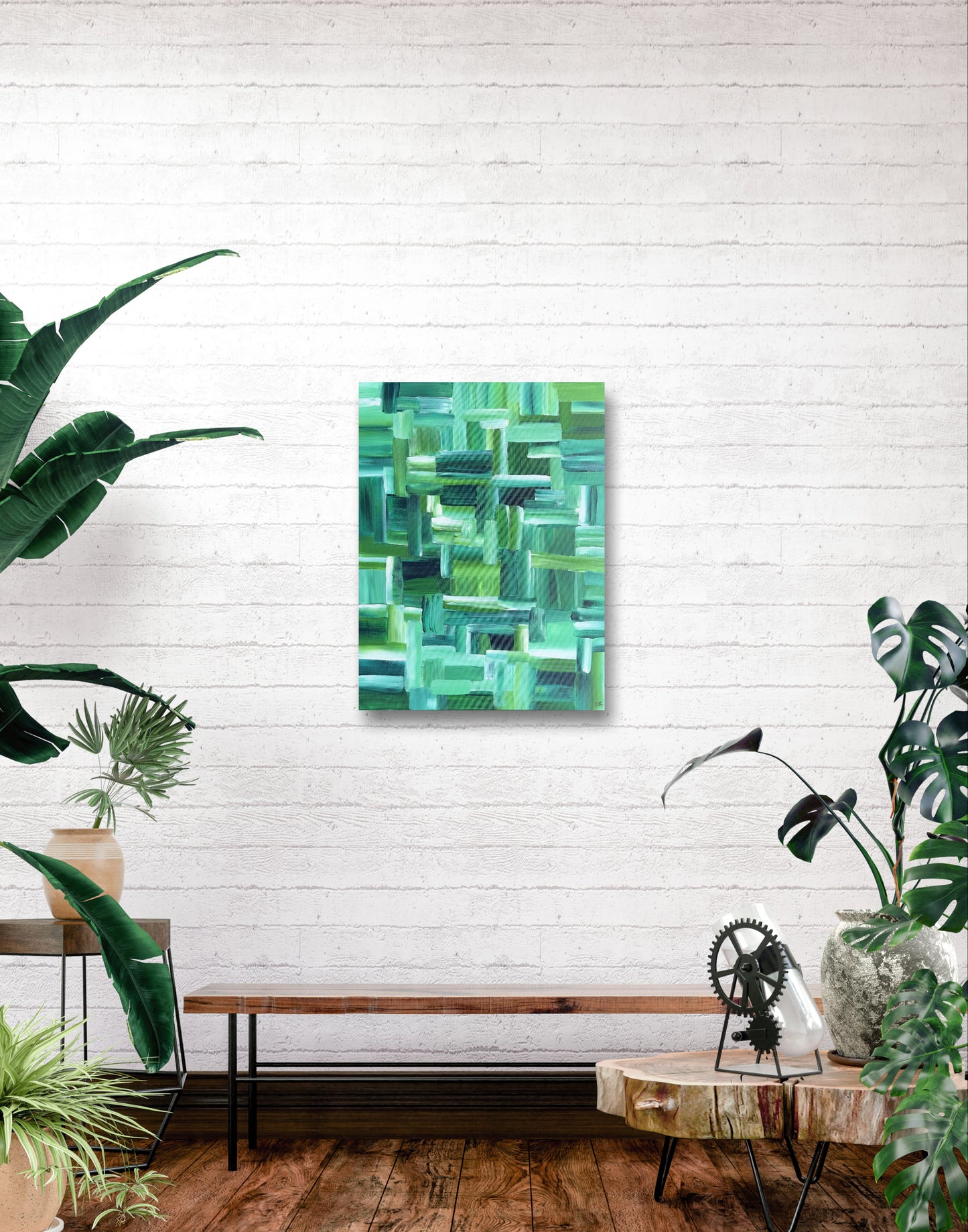 Emerald Jungle-Canvas Panel-Sam Berg Studio-SAM BERG STUDIO