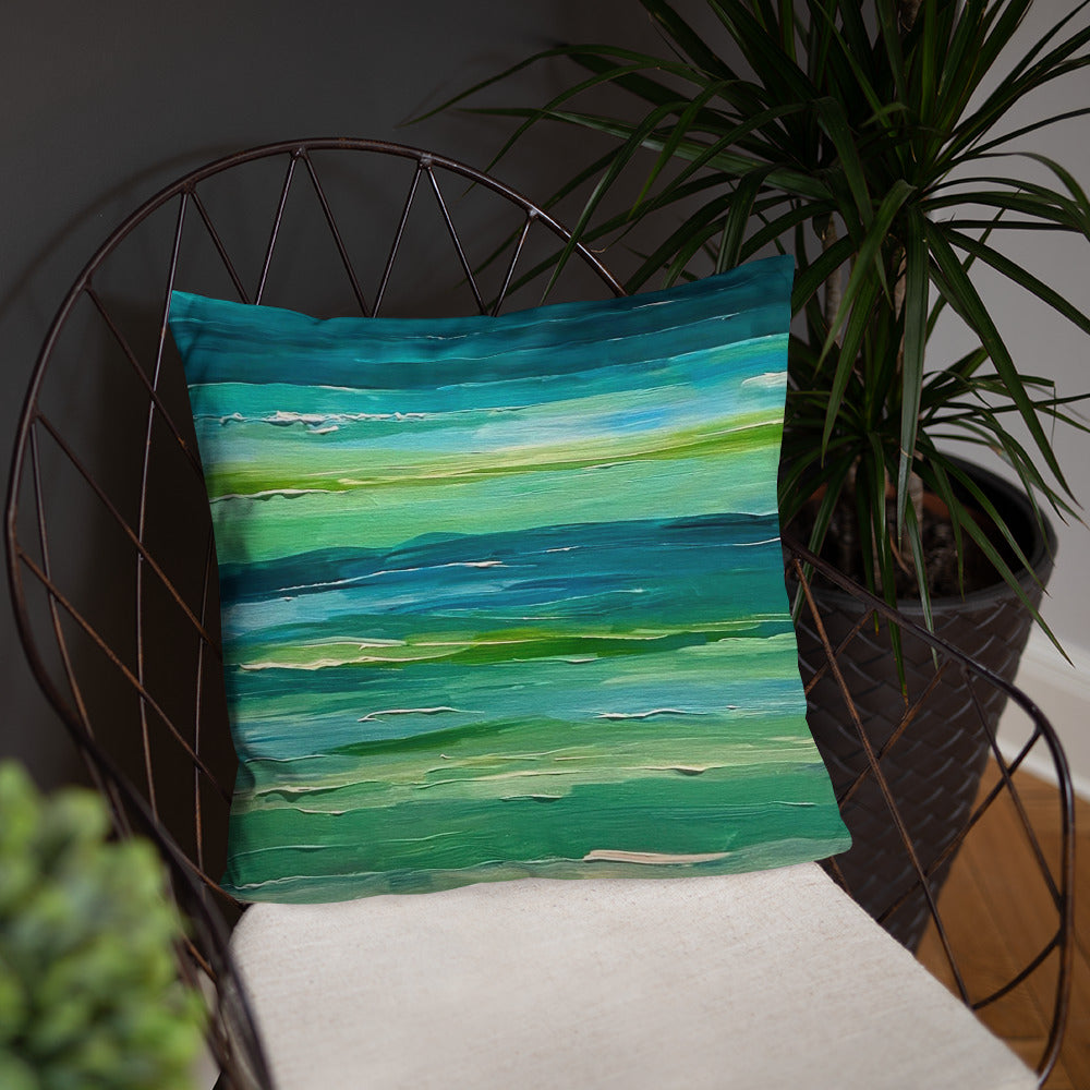 Exumas Pillow-Merch-SBS Printful-18″×18″-SAM BERG STUDIO