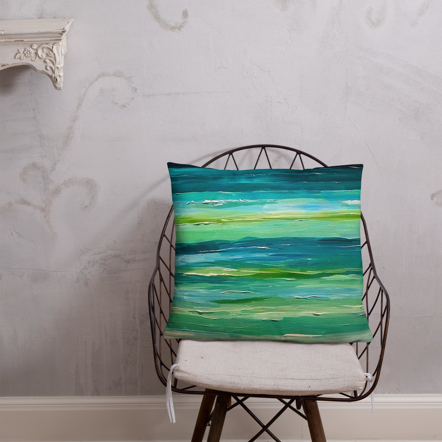 Exumas Pillow-Merch-SBS Printful-22″×22″-SAM BERG STUDIO