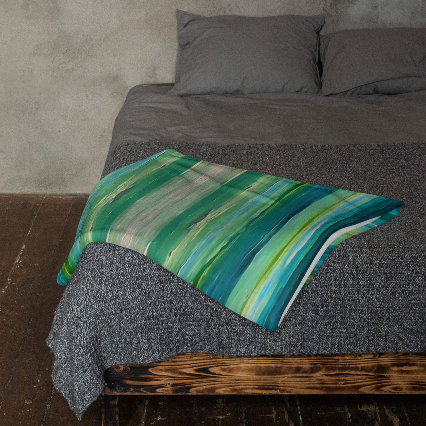 Exumas Throw Blanket-Merch-SBS Printful-SAM BERG STUDIO
