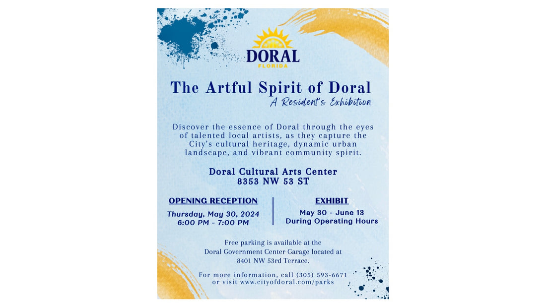 My artwork is at the Doral Cultural Arts Center!