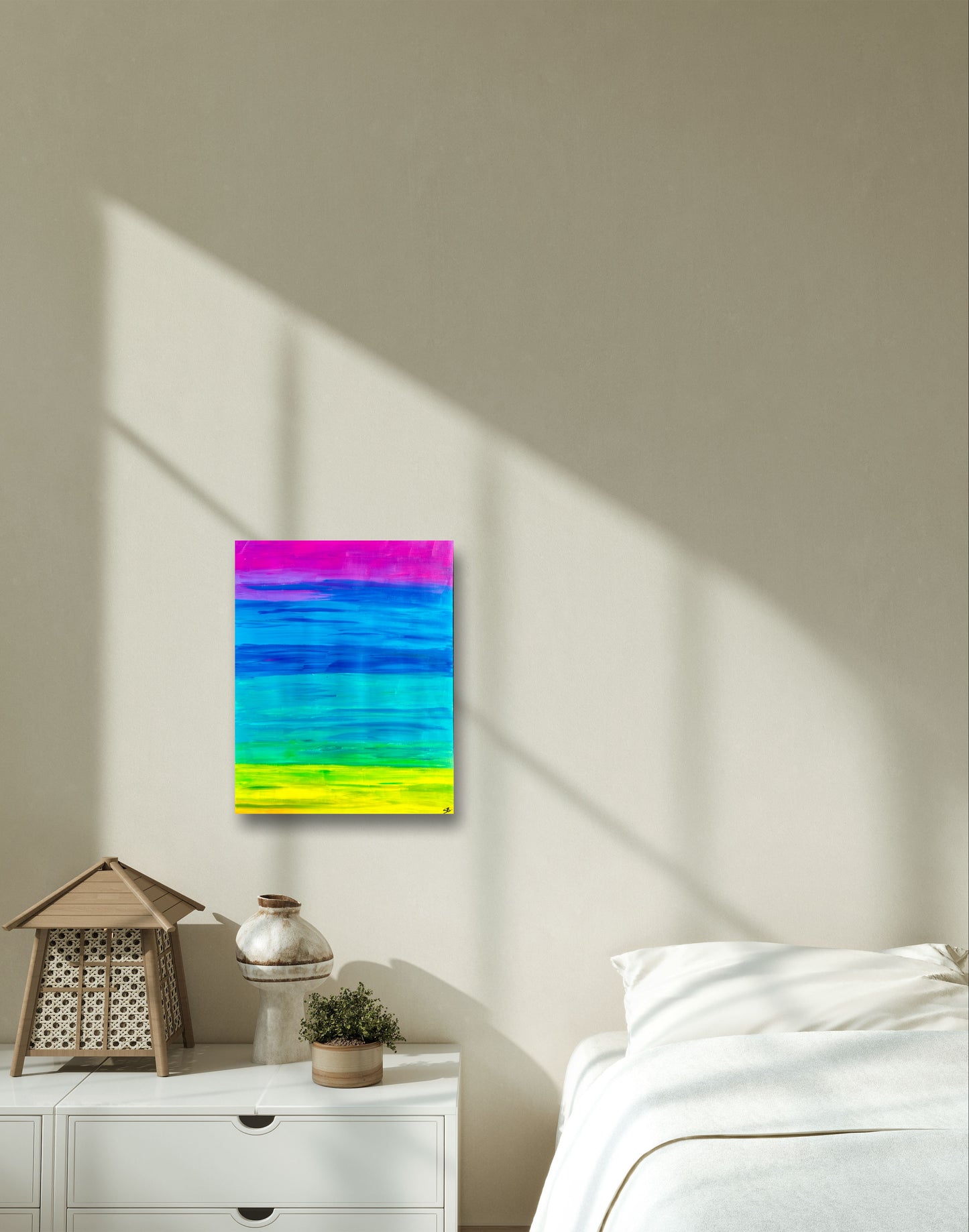 Bubblegum Rainbow-Canvas Paper-Sam Berg Studio-SAM BERG STUDIO