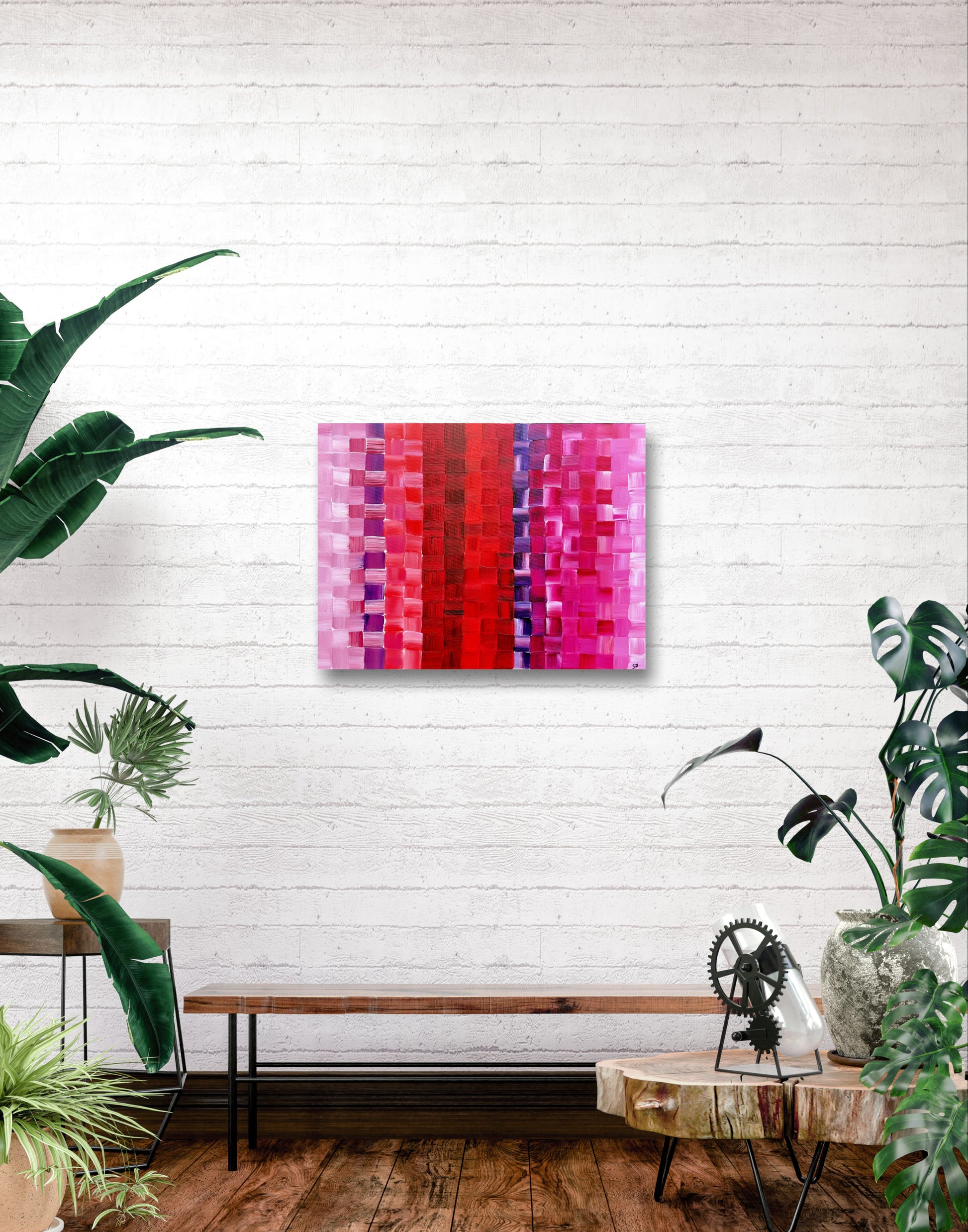 Intertwined with Blood-Canvas Panel-Sam Berg Studio-SAM BERG STUDIO