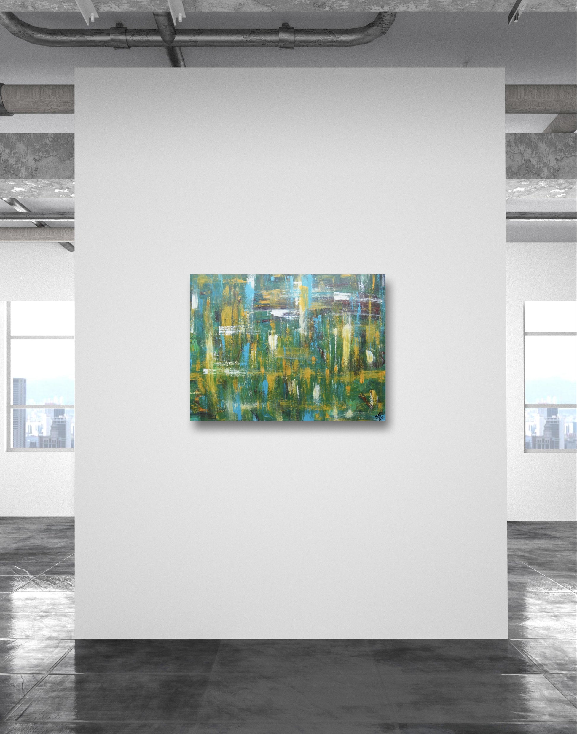 Layers of Blur-Mounted Canvas-Sam Berg Studio-SAM BERG STUDIO