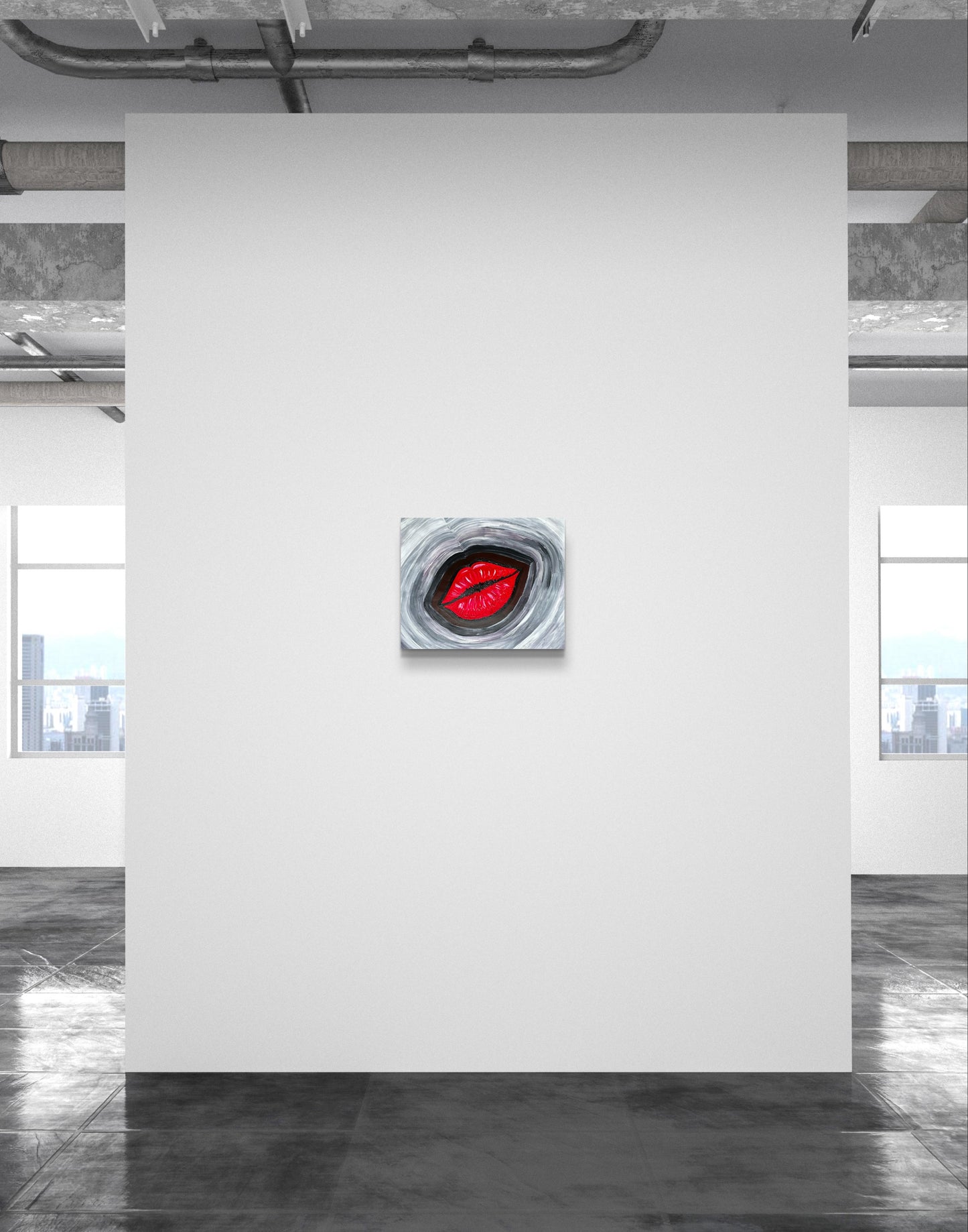 Serious Smooch-Canvas Paper-Sam Berg Studio-SAM BERG STUDIO
