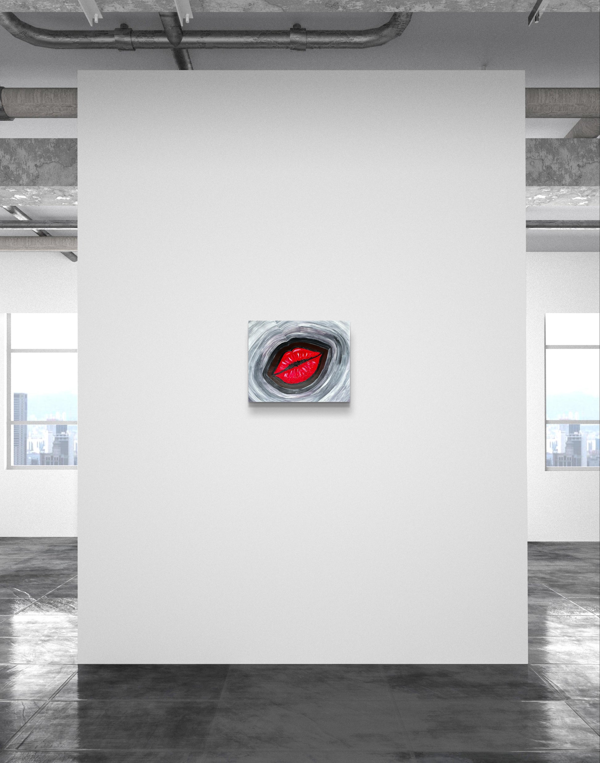 Serious Smooch-Canvas Paper-Sam Berg Studio-SAM BERG STUDIO