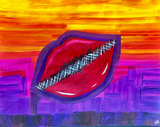 Shut up & Kiss me-Canvas Paper-Sam Berg Studio-SAM BERG STUDIO