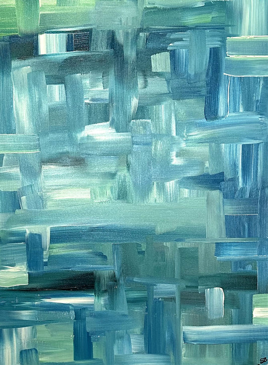 Blue Cravings-Mounted Canvas-Sam Berg Studio-SAM BERG STUDIO
