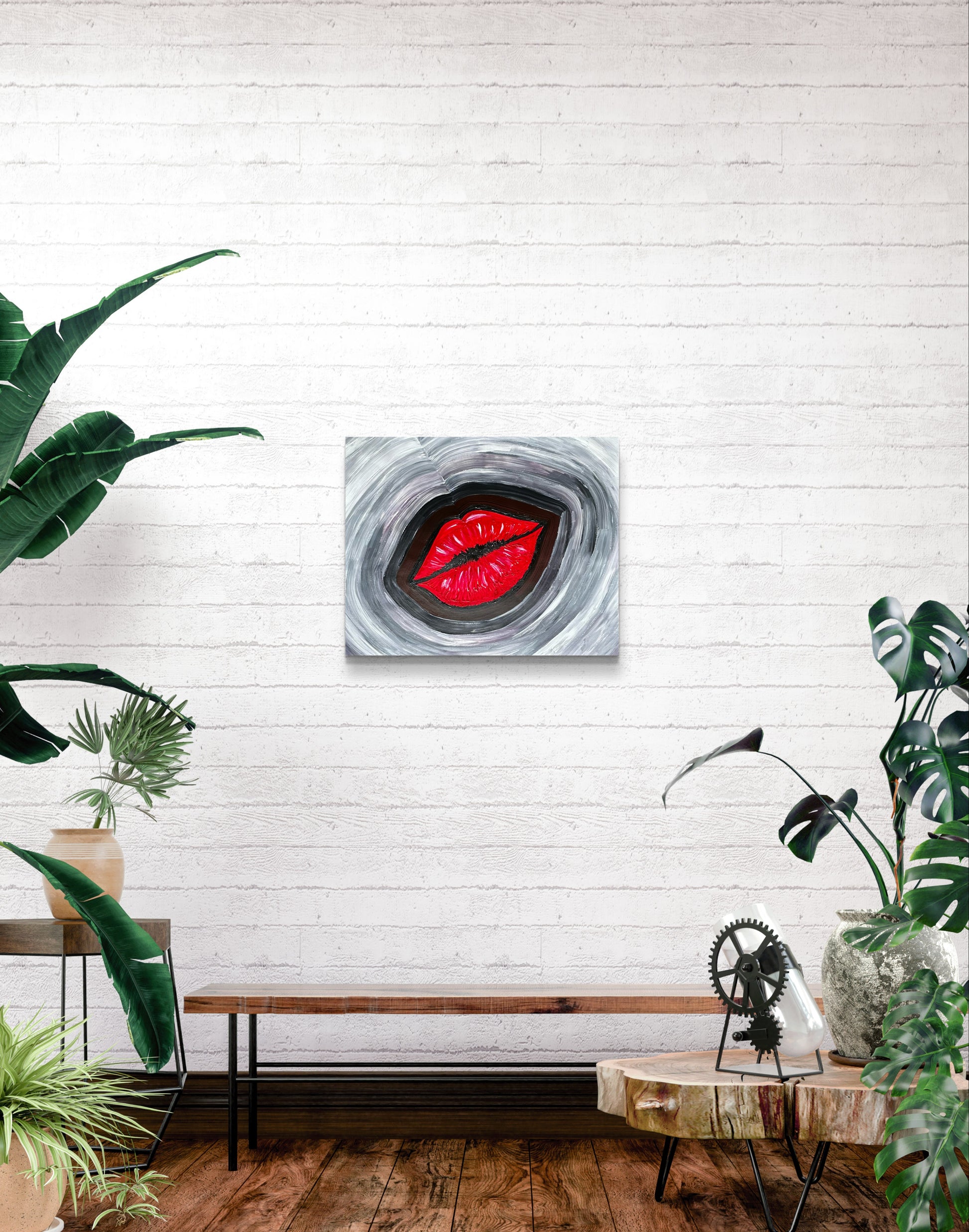 Serious Smooch-Canvas Paper-Sam Berg Studio-SAM BERG STUDIO