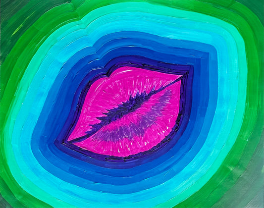 Just Another Kiss-Canvas Paper-Sam Berg Studio-SAM BERG STUDIO