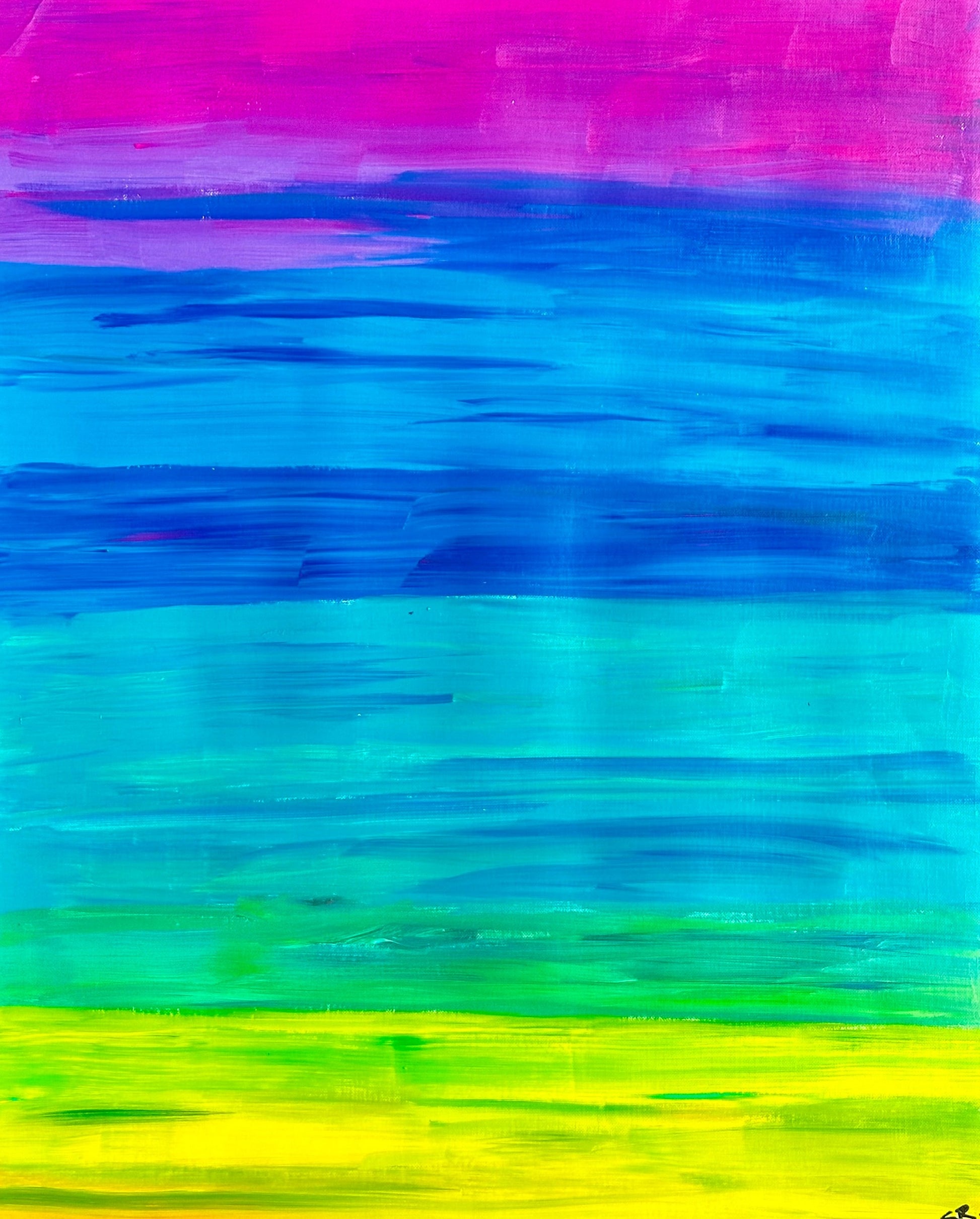Bubblegum Rainbow-Canvas Paper-Sam Berg Studio-SAM BERG STUDIO