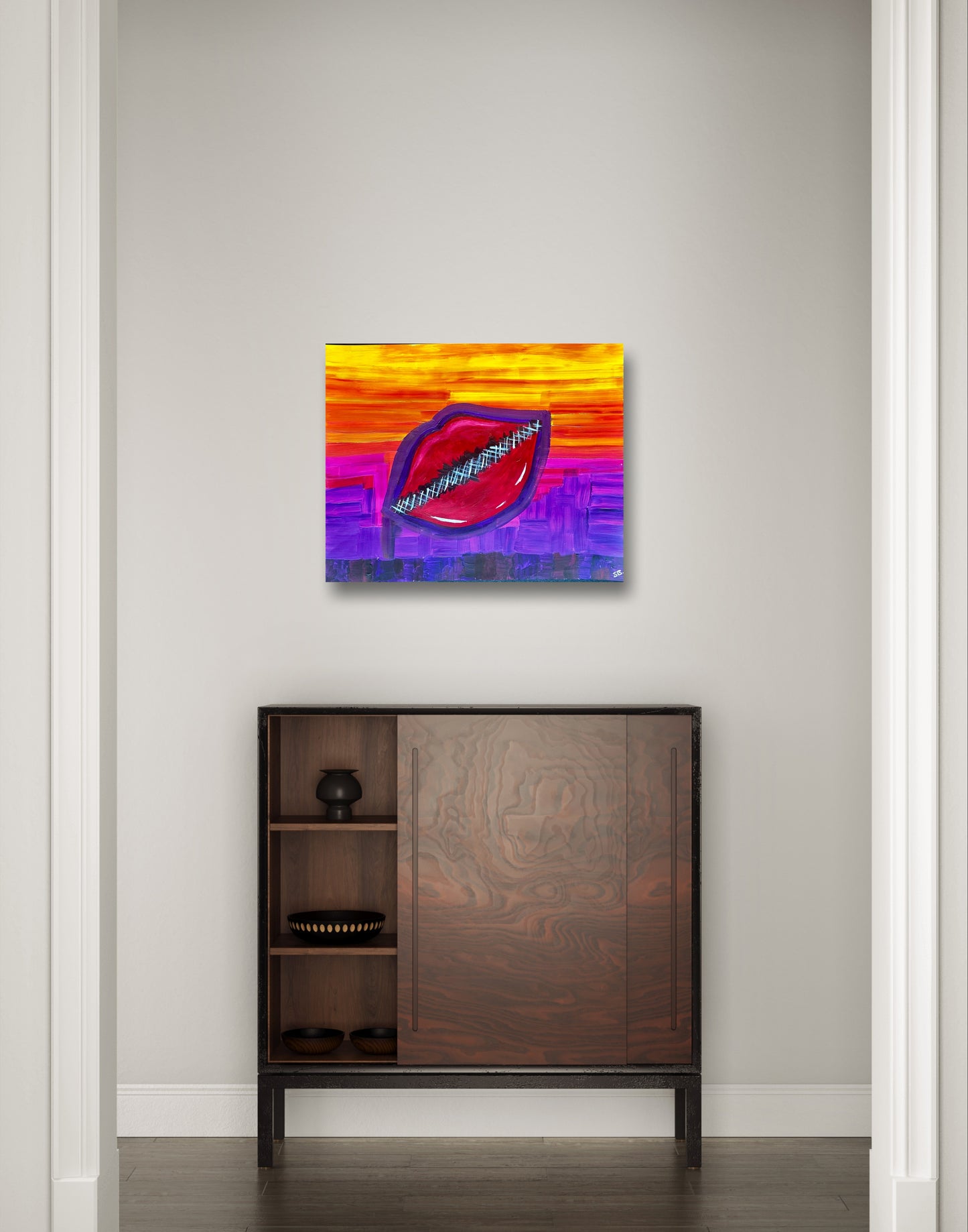 Shut up & Kiss me-Canvas Paper-Sam Berg Studio-SAM BERG STUDIO