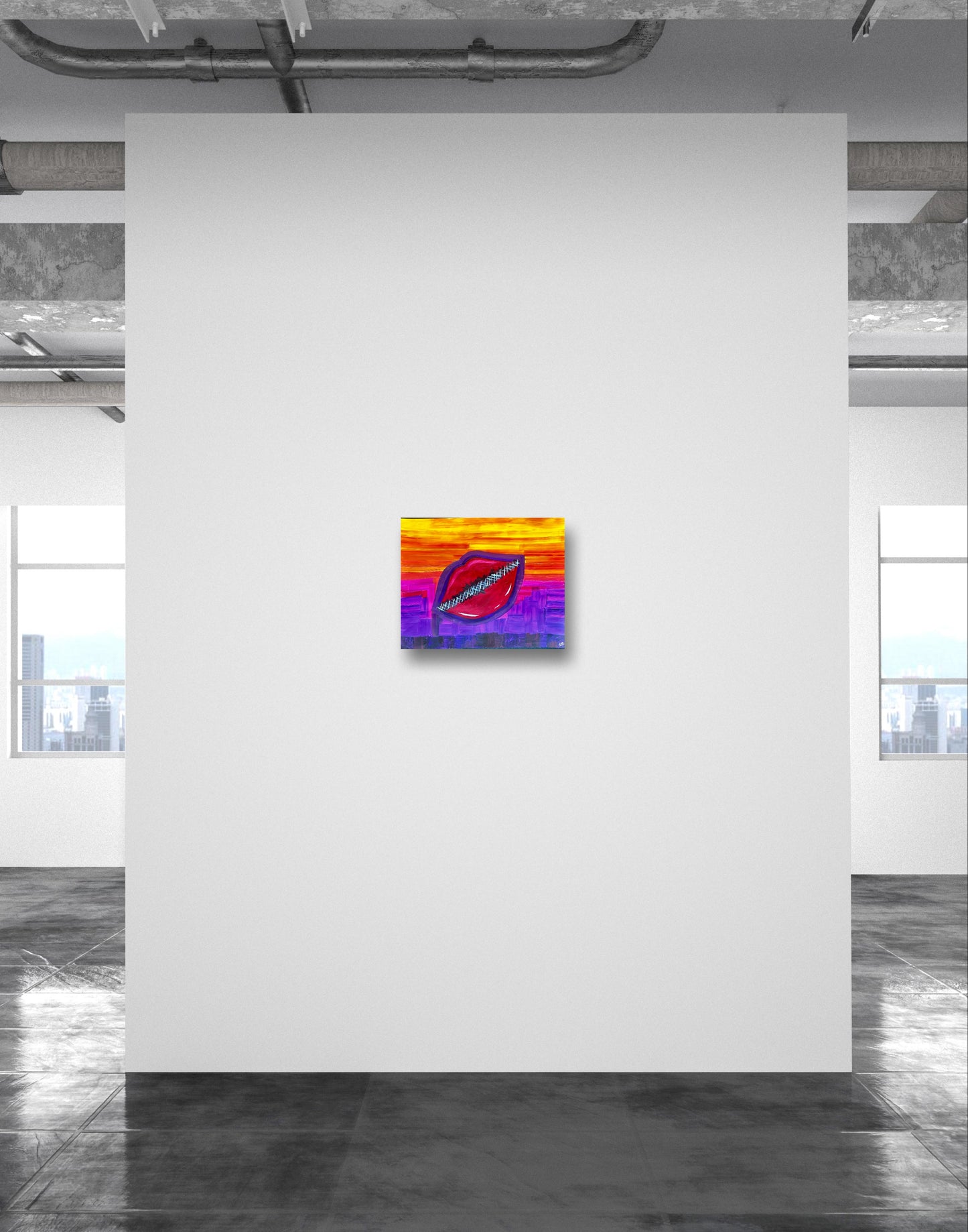 Shut up & Kiss me-Canvas Paper-Sam Berg Studio-SAM BERG STUDIO