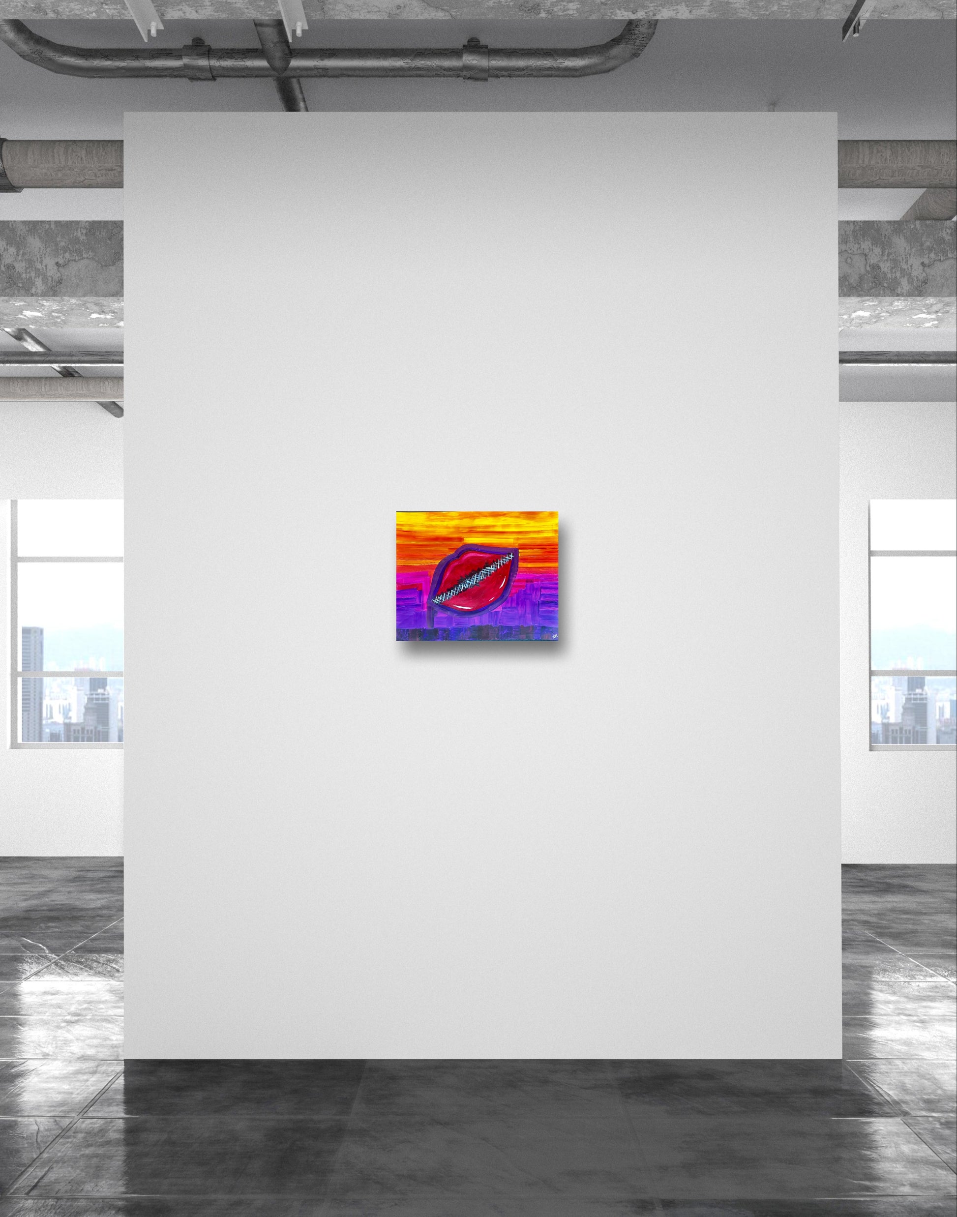 Shut up & Kiss me-Canvas Paper-Sam Berg Studio-SAM BERG STUDIO