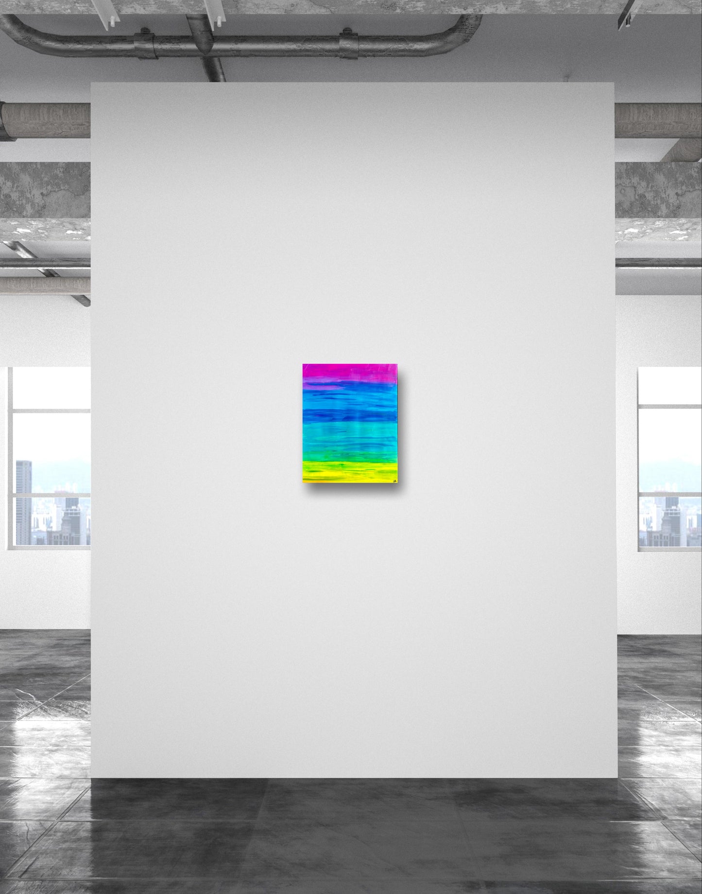 Bubblegum Rainbow-Canvas Paper-Sam Berg Studio-SAM BERG STUDIO