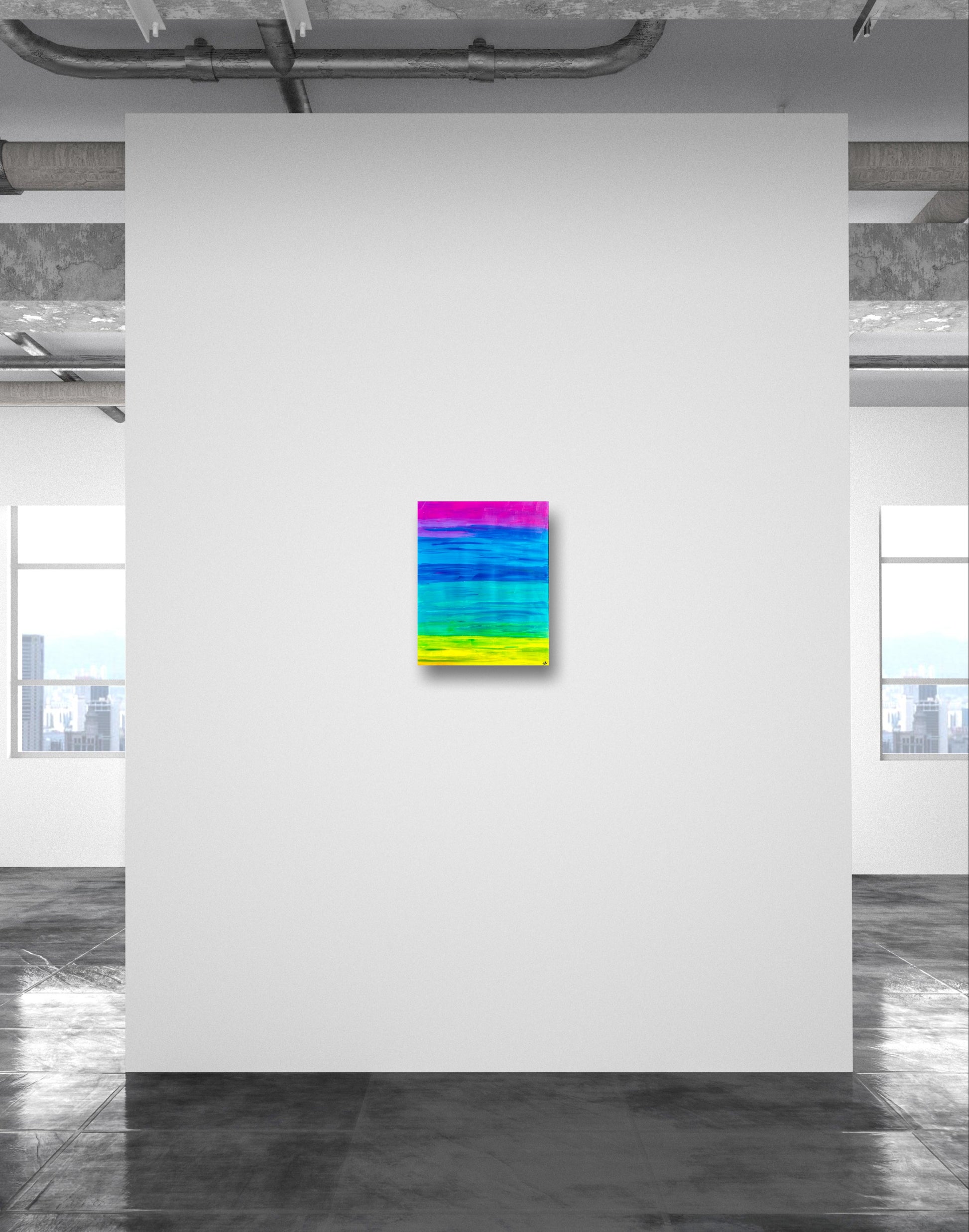 Bubblegum Rainbow-Canvas Paper-Sam Berg Studio-SAM BERG STUDIO