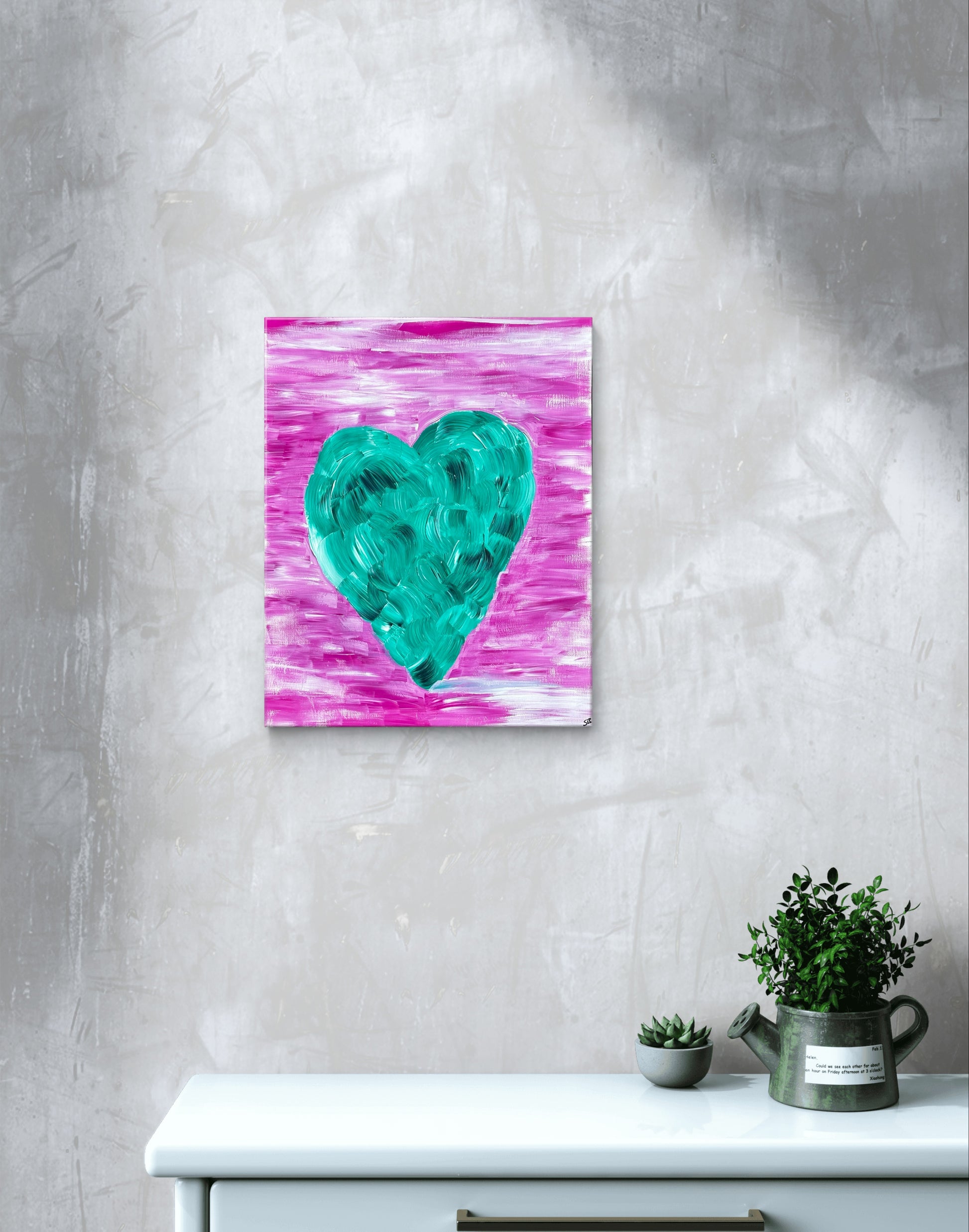 Humming Heart-Canvas Paper-Sam Berg Studio-SAM BERG STUDIO