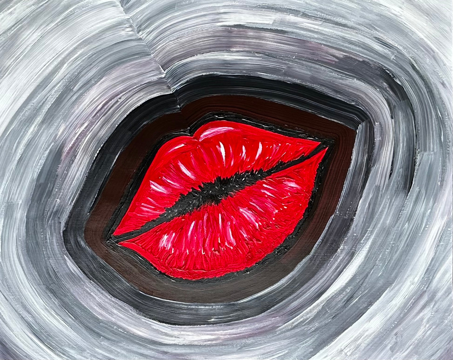 Serious Smooch-Canvas Paper-Sam Berg Studio-SAM BERG STUDIO