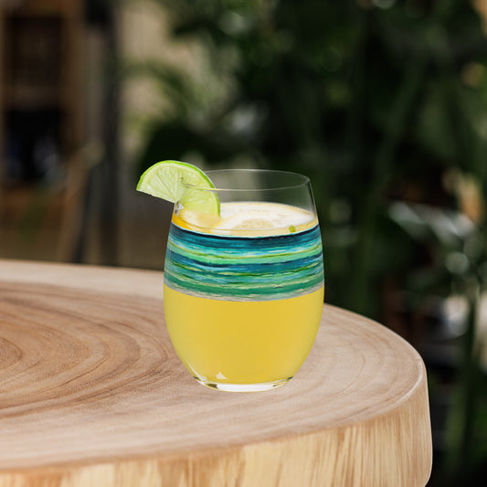 Exumas Simple Glass-SBS Printful-SAM BERG STUDIO