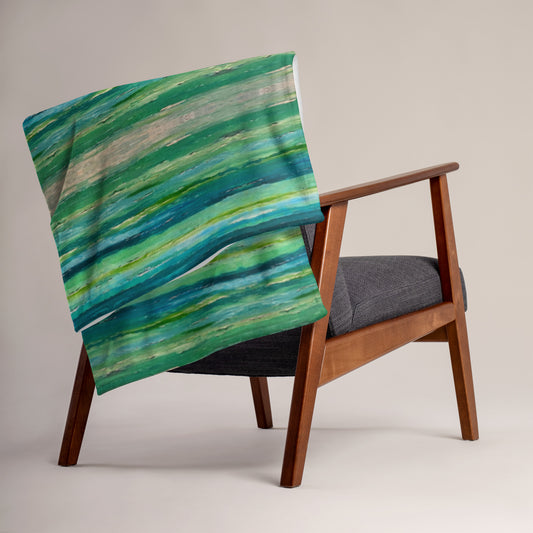 Exumas Throw Blanket-Merch-SBS Printful-SAM BERG STUDIO